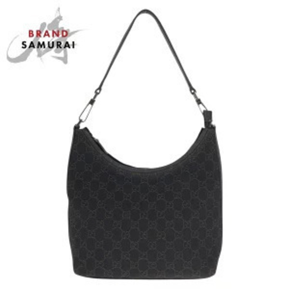 Gucci Hobo Bag Brown Dark GG Canvas Leather Shoulder One Shoulder